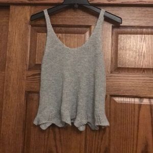 Light Blue Sweater Tank